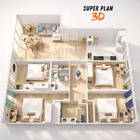 Le Cocon Urbain - Modern 4br With Free Parking, High-speed Wifi, Quick Access To A6 & N7 Lejlighed *