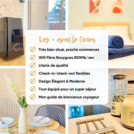 Le Cocon Urbain - Modern 4br With Free Parking, High-speed Wifi, Quick Access To A6 & N7 Lejlighed Courcouronnes